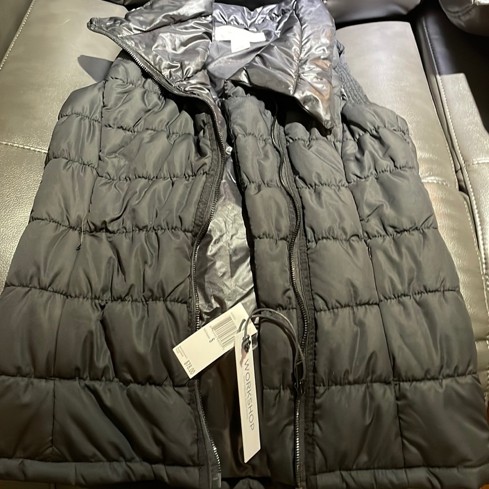 NEW WITH TAGS Workshop black vest size small
